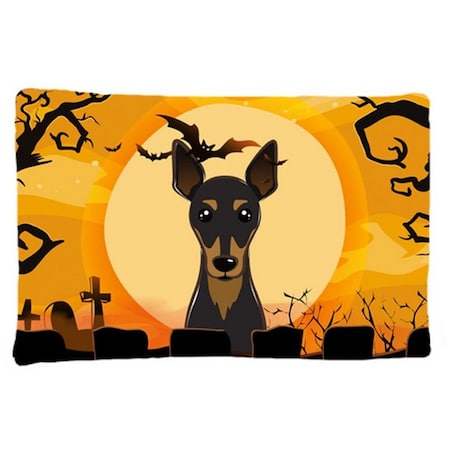 Carolines Treasures Halloween Min Pin Fabric Standard Pillowcase BB1798PILLOWCASE